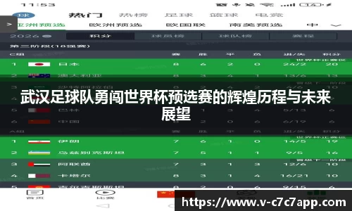 武汉足球队勇闯世界杯预选赛的辉煌历程与未来展望